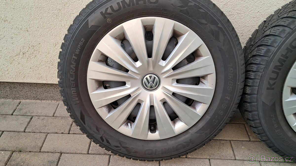 Prodám original zimní kola VW 195 65 15 5x112 - 2
