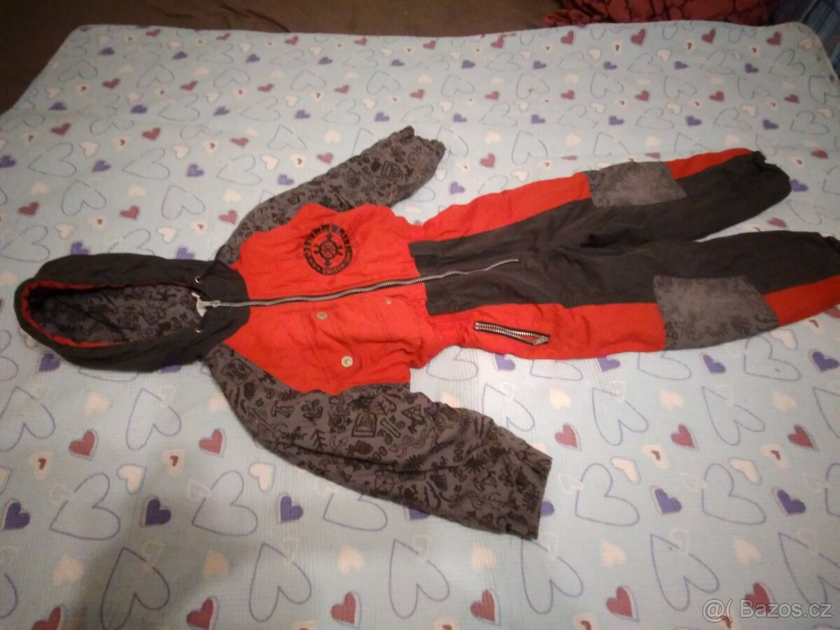 116 122 zimní bunda Kugo Lupilu oteplováky kombinéza - 2