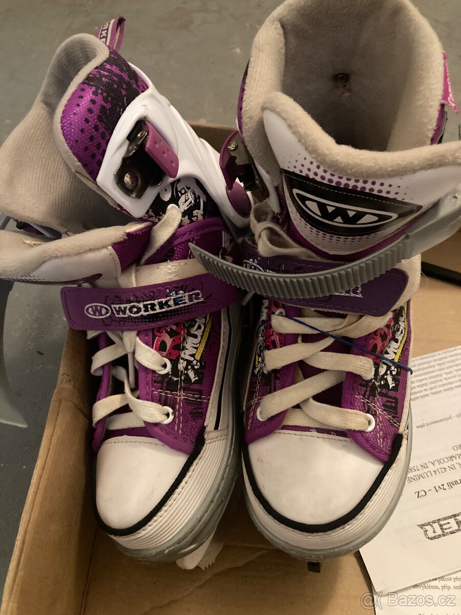 Rostoucí brusle 2v1 vel.33-36 - 2