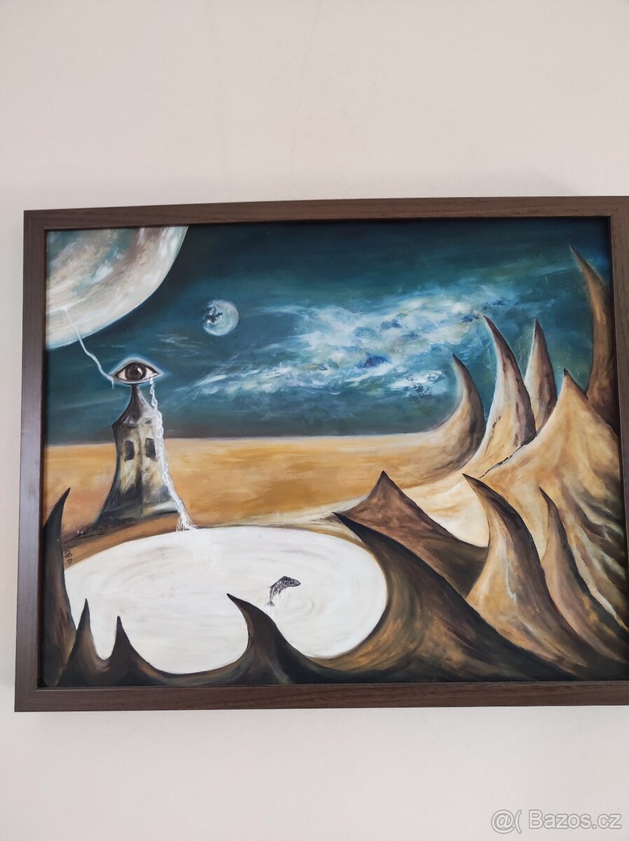 Obraz - maják s okem - 2