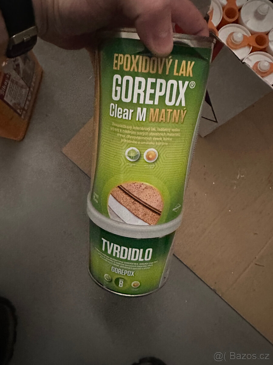 GOREPOX CLEAR M vodouředitelný epoxidový lak matný, set 1kg - 2