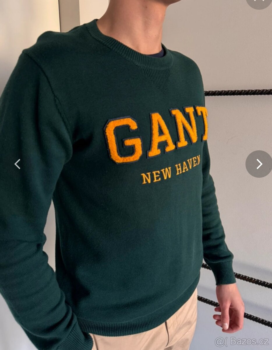 Svetr GANT zelený (vel. M) - 2