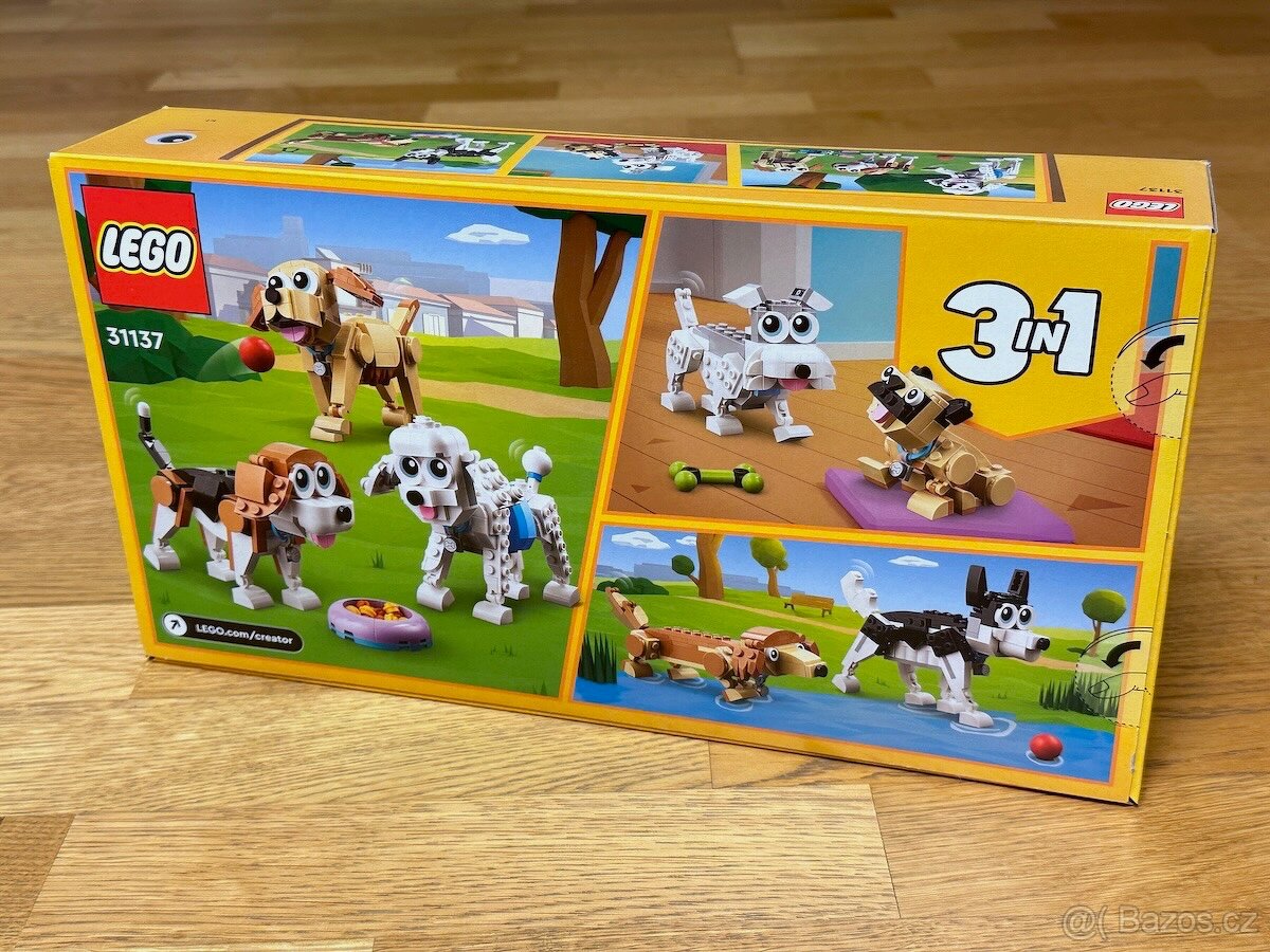 Lego Creator 3v1 31137 - Roztomilí pejsci - 2