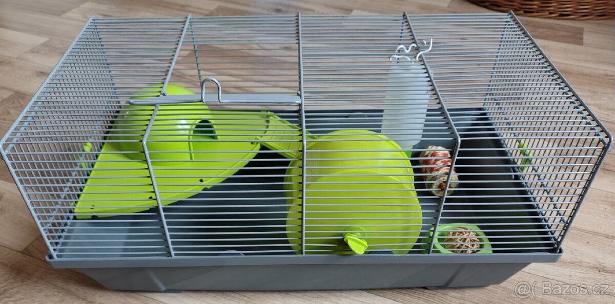 Menší klec pro drobného hlodavce + příslušenství - 2