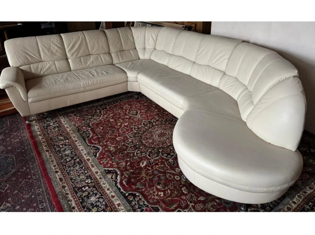 Rohová kožená sedací souprava, 3302 - 2