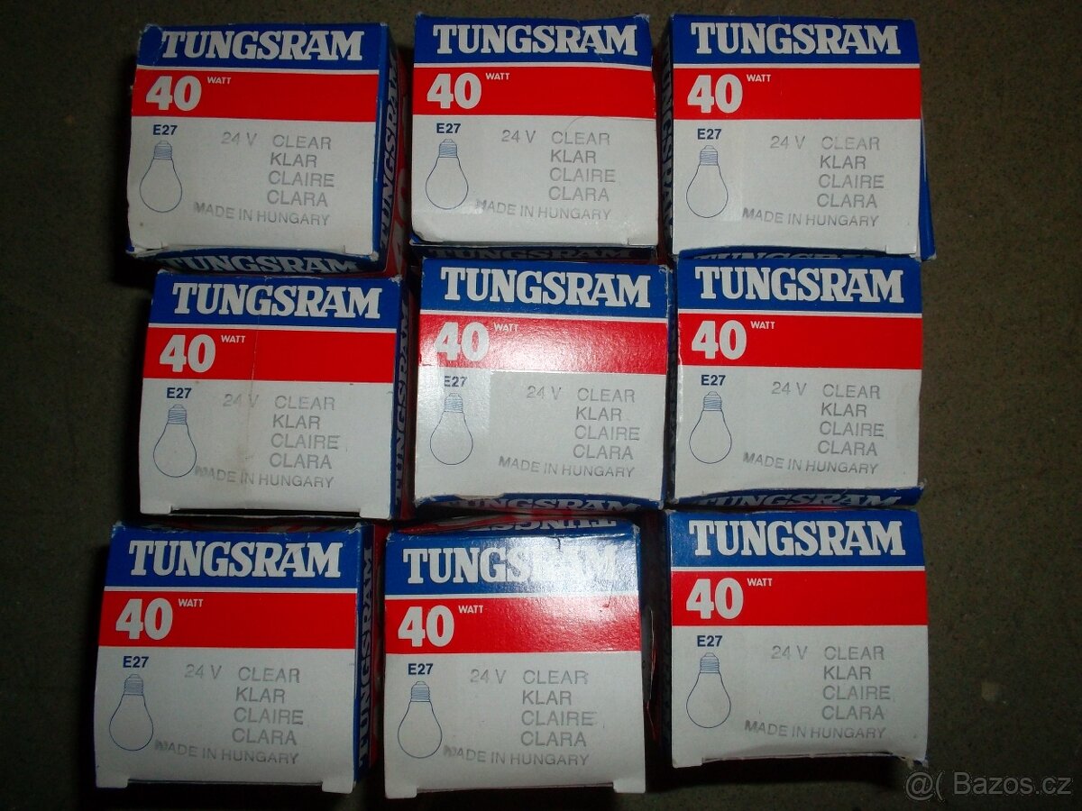 Žárovky, žárovka TUNGSRAM 24V - 2