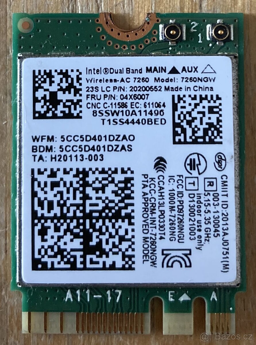 Notebookove Wifi karty - 2