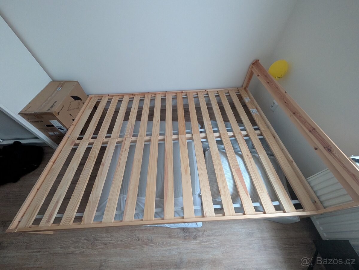 IKEA postel Neiden 140x200cm + rošty - 2