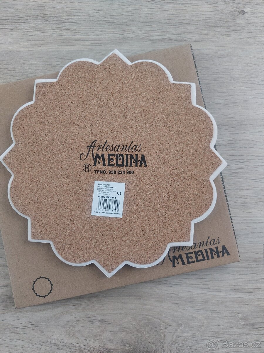 španělská keramika - keramicka podložka např. pod hrnec - 2