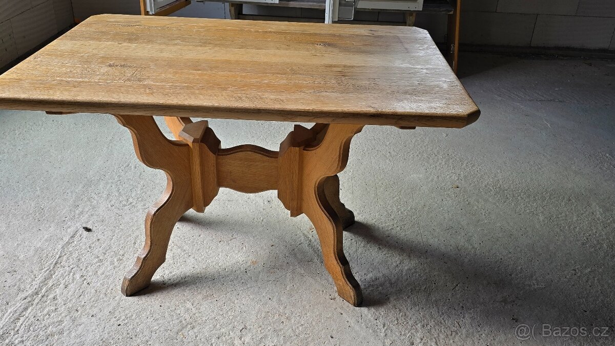 Dřevěný masivní stůl 6ks - 2