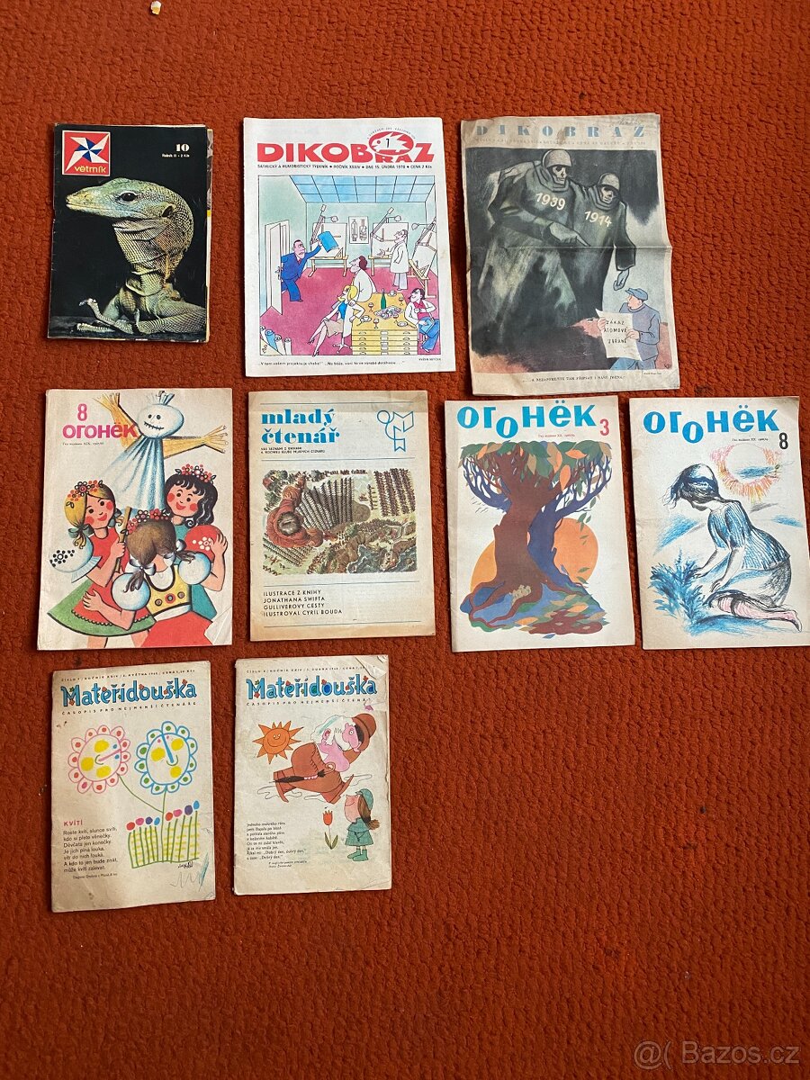 Časopis Ohníček, Mateřídouška, Dikobraz - 2