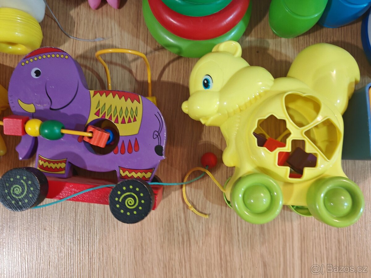 vkládačka, hlavolam, krtek bubínek s míčky - 2