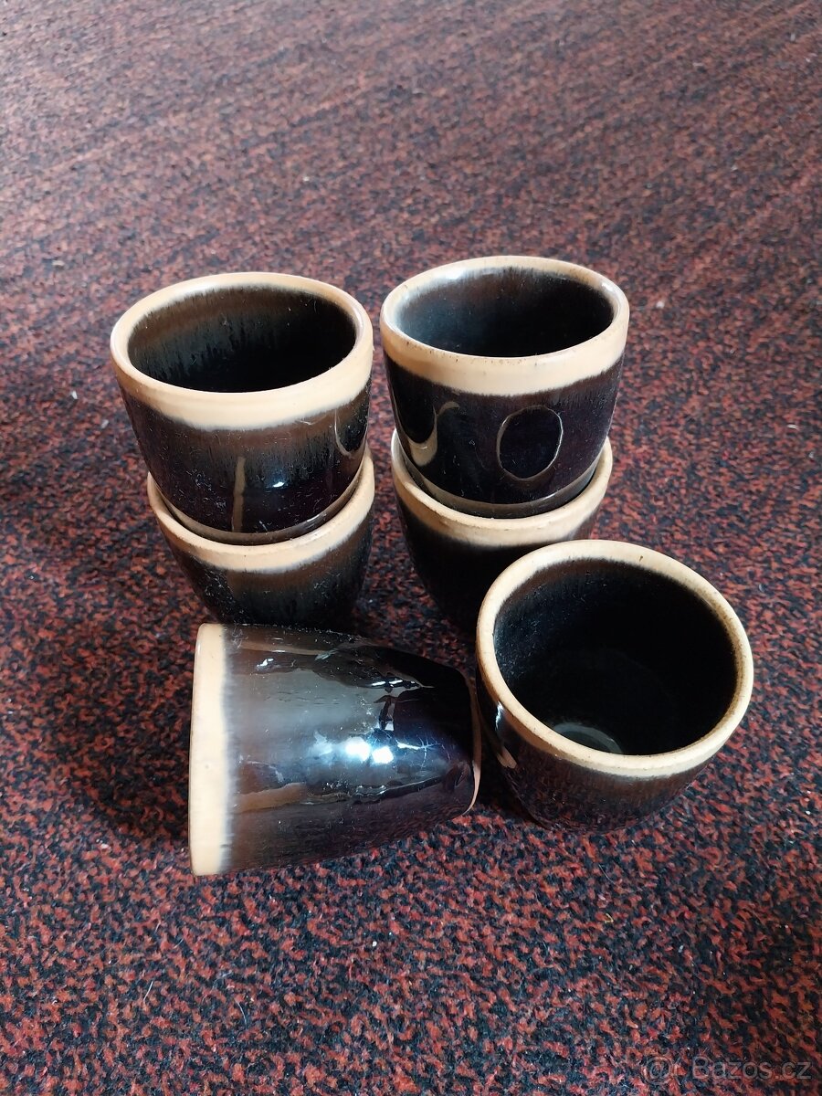 Retro keramické pohárky - 2
