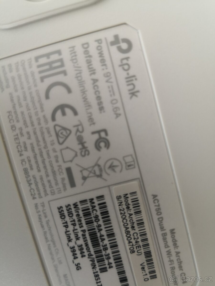 Router TP-LINK AC750 Archer C24 dual - 2
