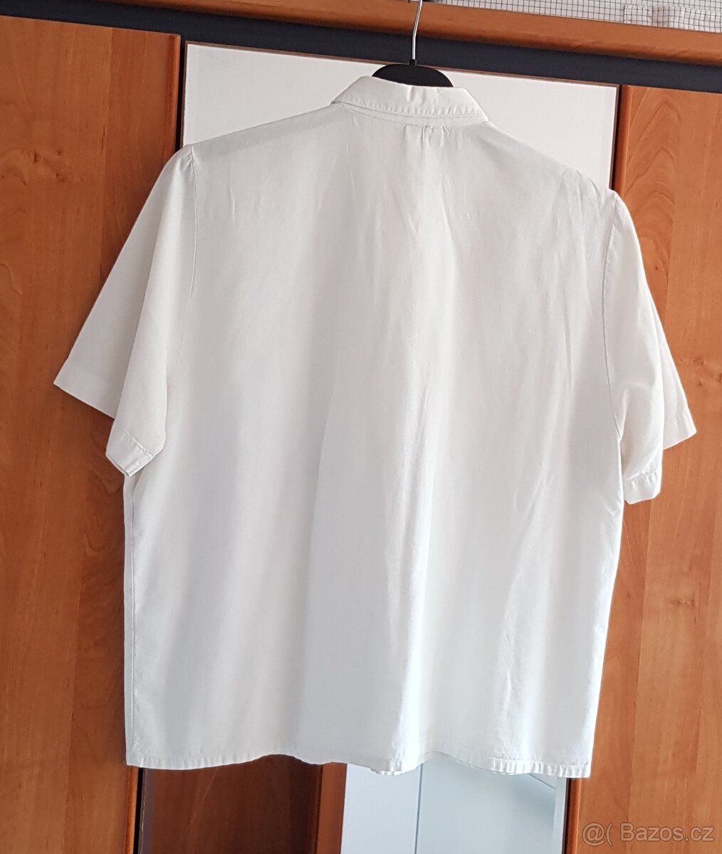Bílá halenka – krátký rukáv - 2