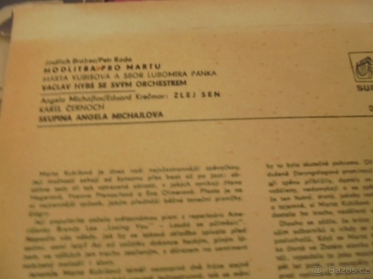 Staré vinylové desky 1964- - 2