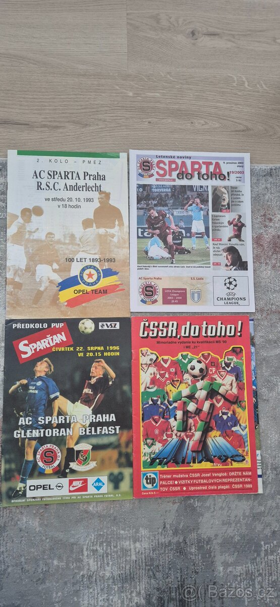 Fotbalové programy Sparta Praha - 2