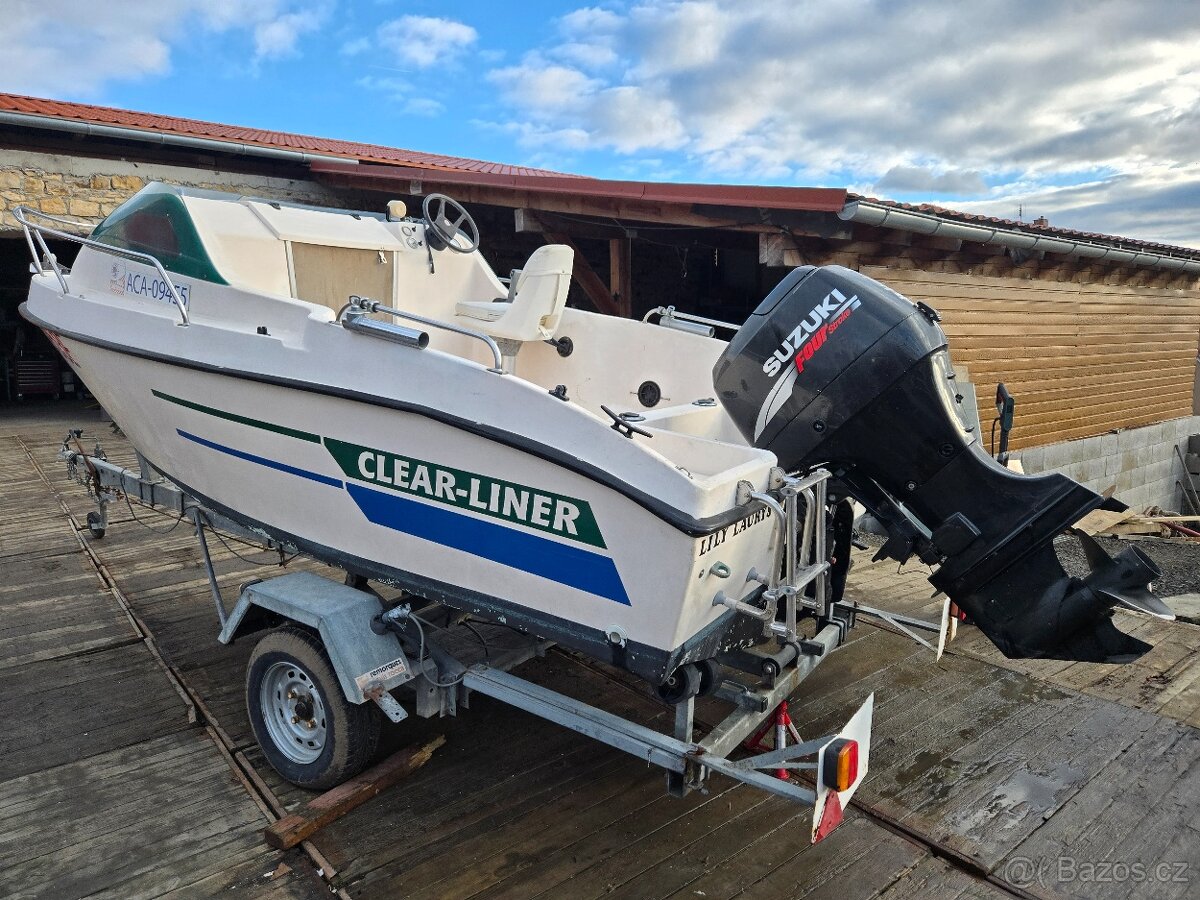 Kajutova loď 5.1x2m, el.kotva, - 2