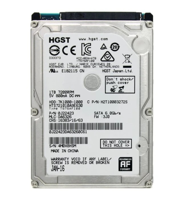 HDD HGST 2,5" 1000GB - 2