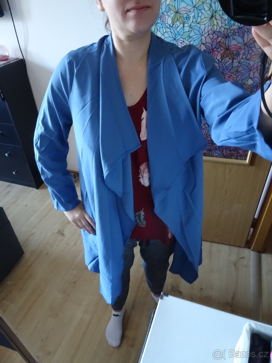 Modrý kardigan, dlouhý - nový s visačkou - 2