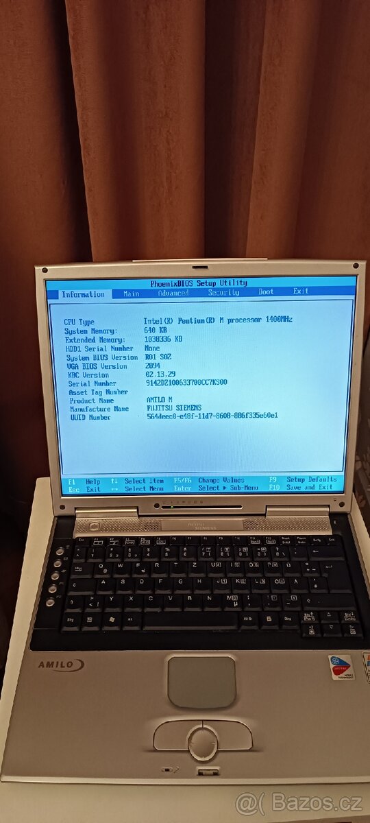 Fujitsu Siemens Amilo M 7400 Pentium M, RAM 1GB bez HDD - 2