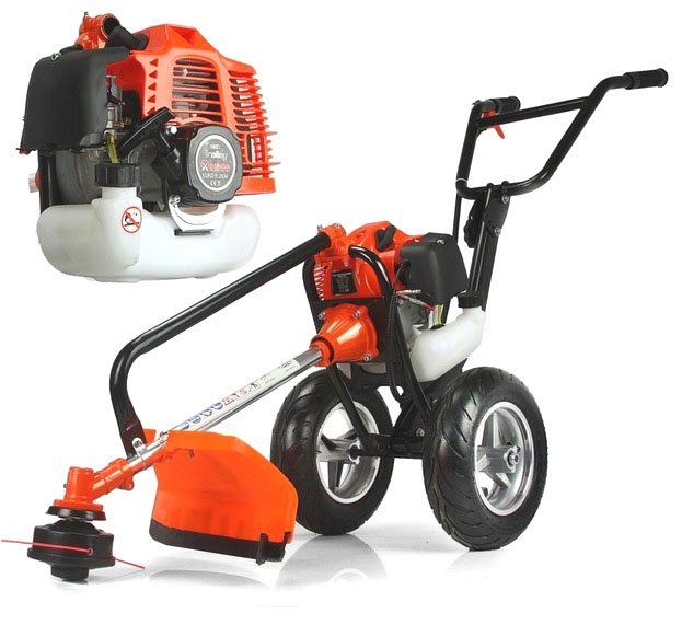 Ruční motorový křovinořez na 2 kolech - 2