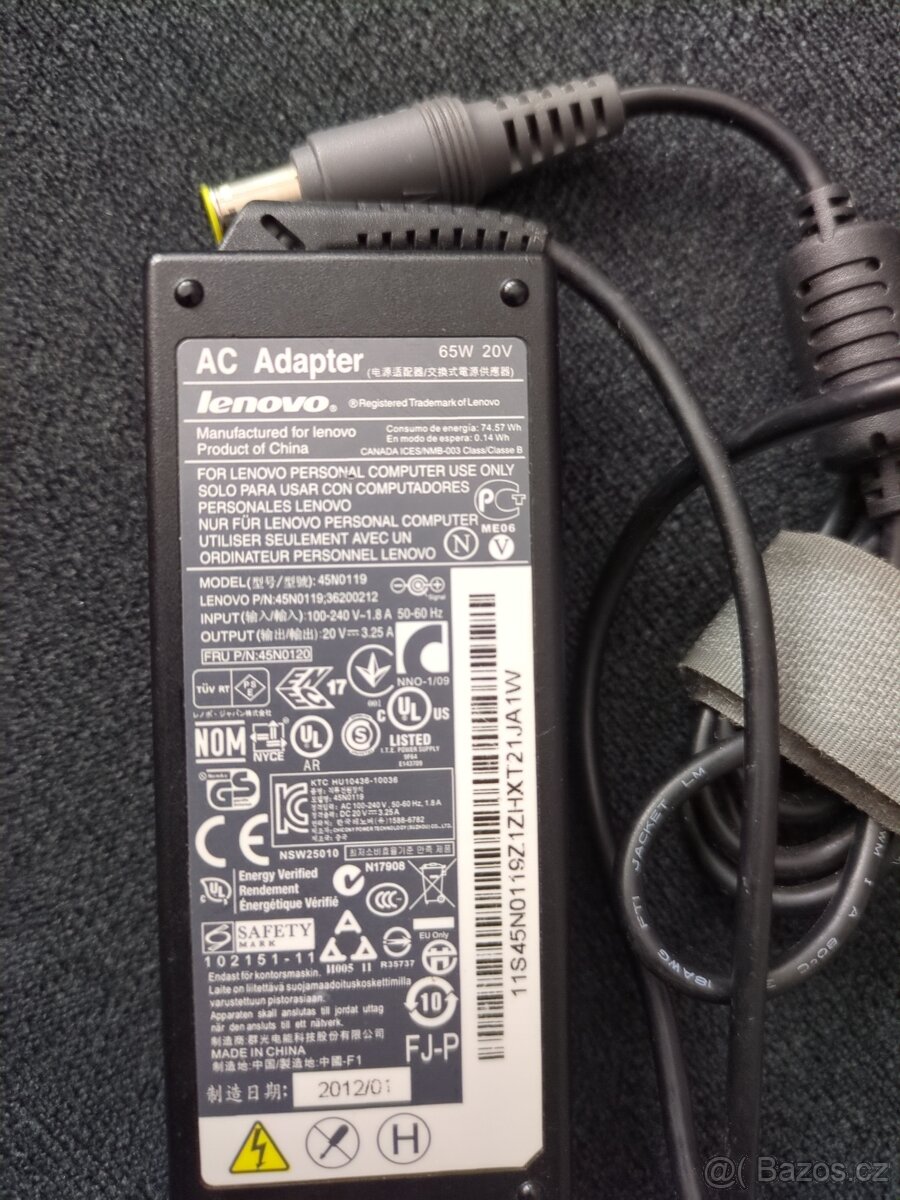 Lenovo thinkpad adapter 65w - 2