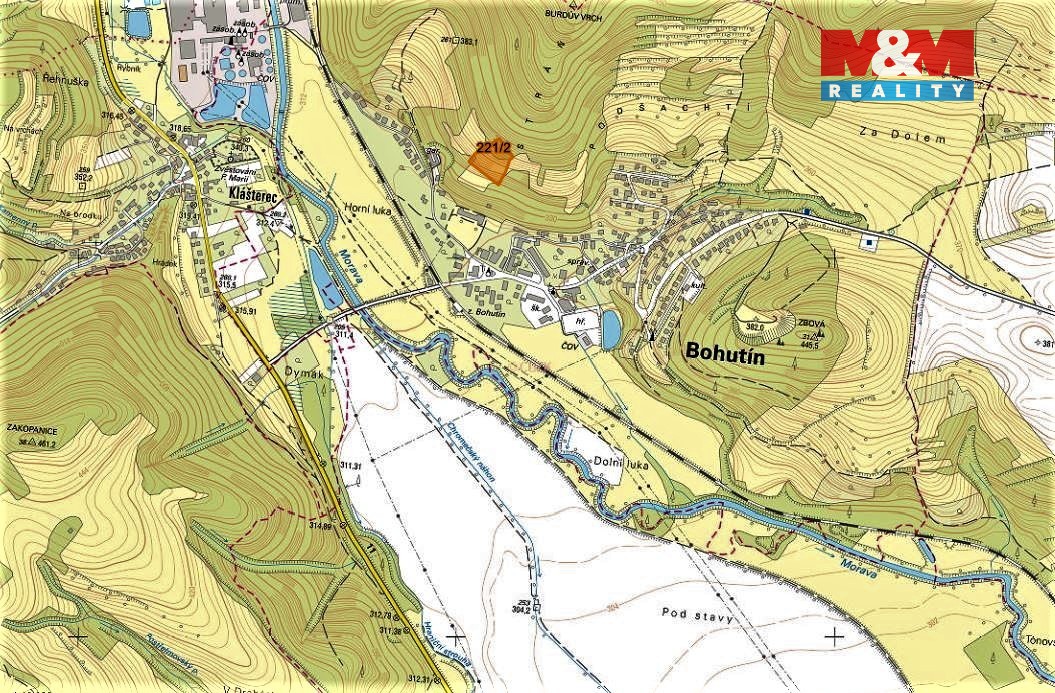 Prodej louky, 7386 m², Bohutín nad Moravou - 2