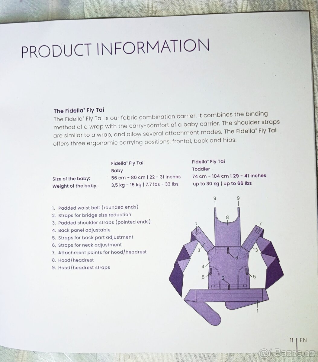 Šátkové nosítko Fidella FlyTai - 2