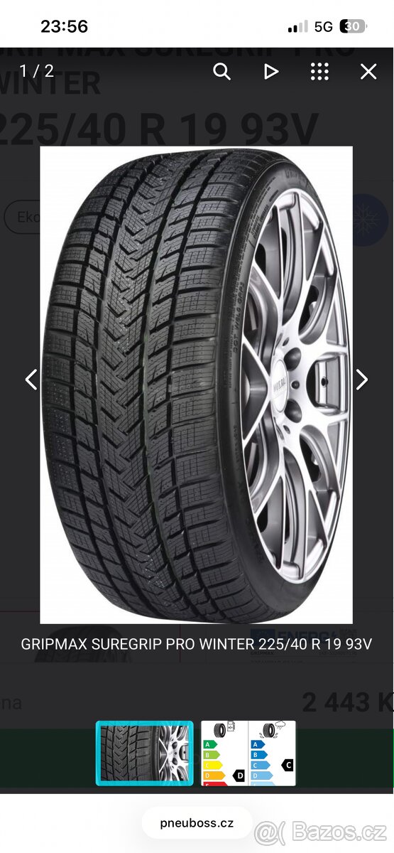 Zimní pneu 225/40 R19 Gripmax - 2