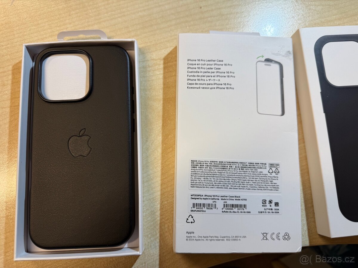 iPhone 16 pro originál kožené pouzdro nové - 2