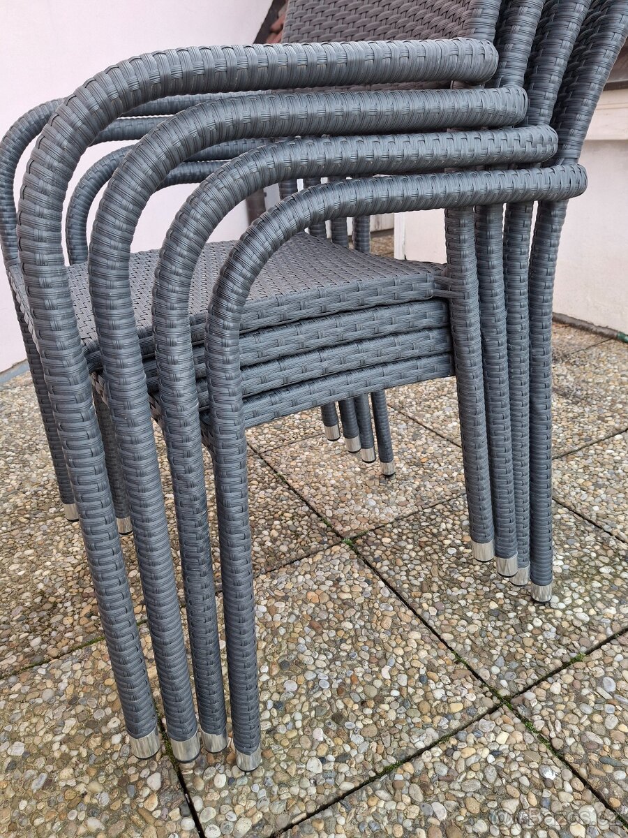 Ratanové židle 4 ks - 2