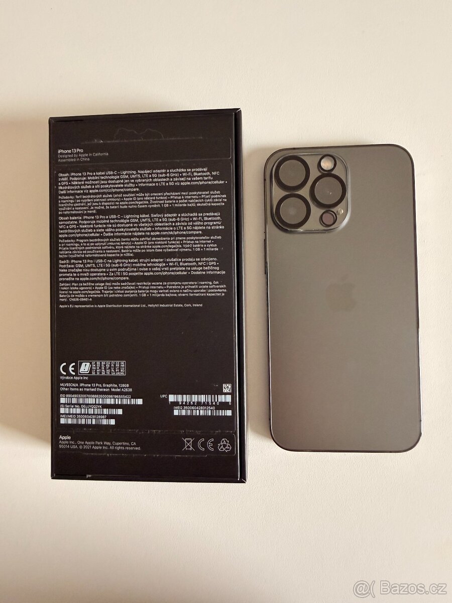 iPhone 13 Pro 128 GB Graphite – TOP stav + příslušenství - 2