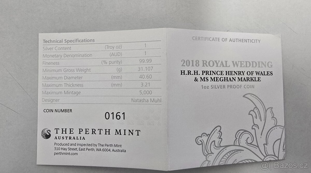 1oz 2018 Royal Wedding - 2