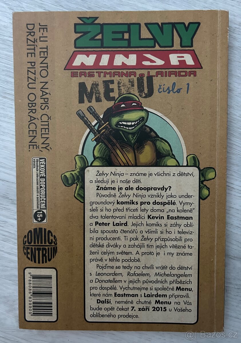 Prodám komiks Želvy Ninja Menu 1: - 2