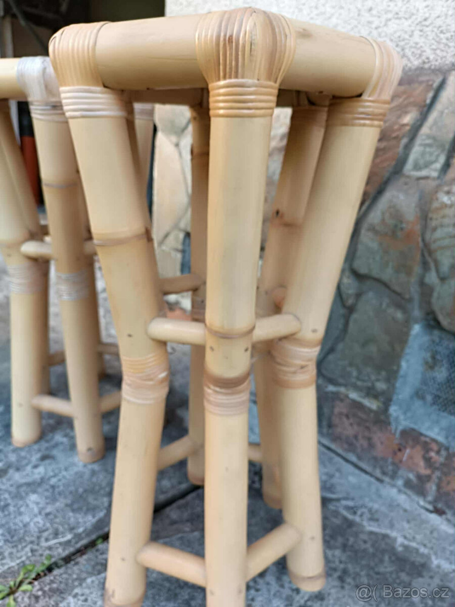 Bambusové barové židle - 2