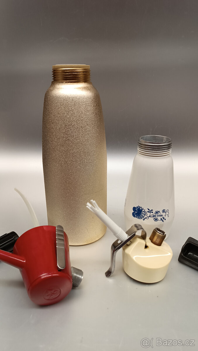 Set sifonové a šlehačkové láhve. - 2