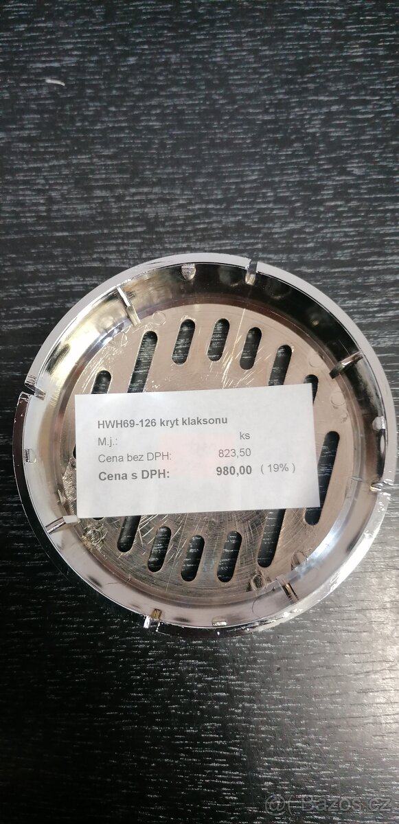 Chromový kryt klaksonu - 2