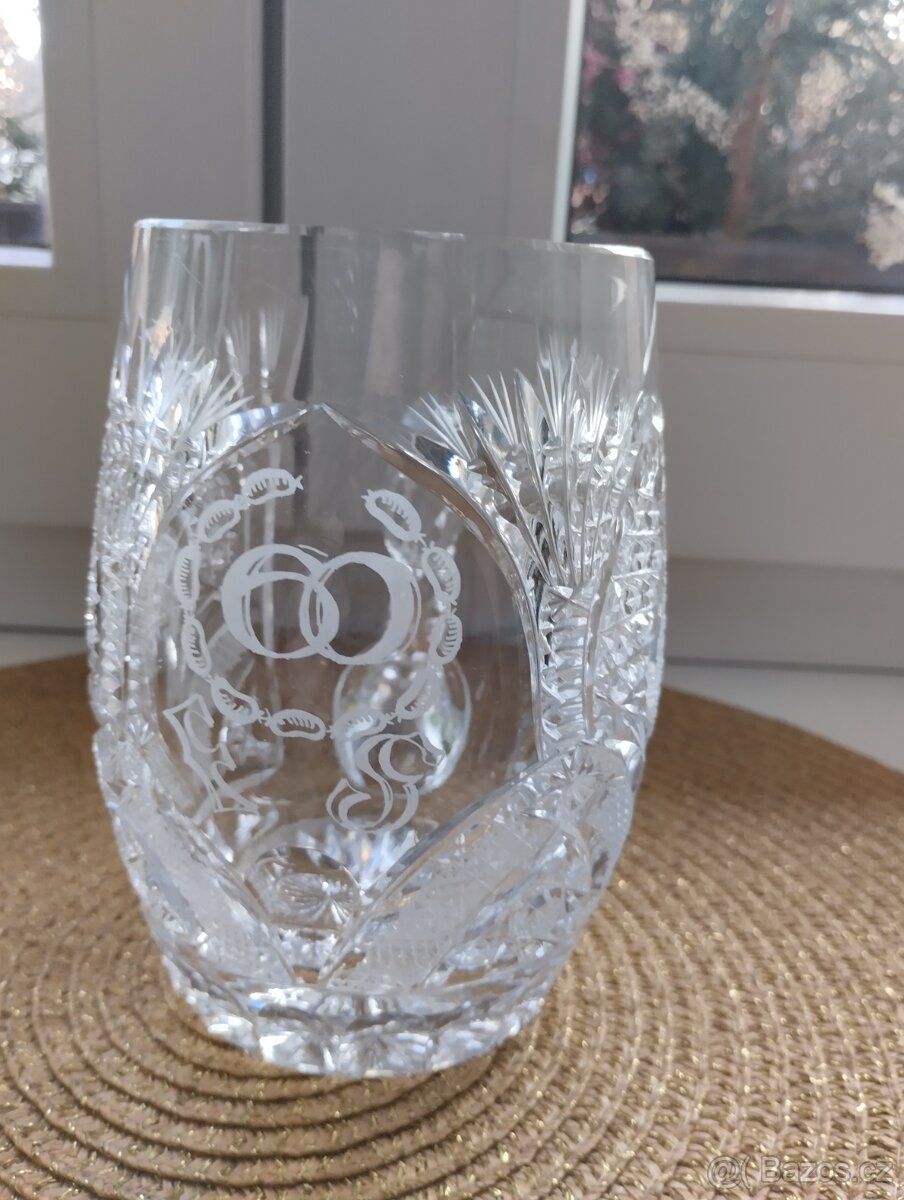 Retro broušený půllitr - 2