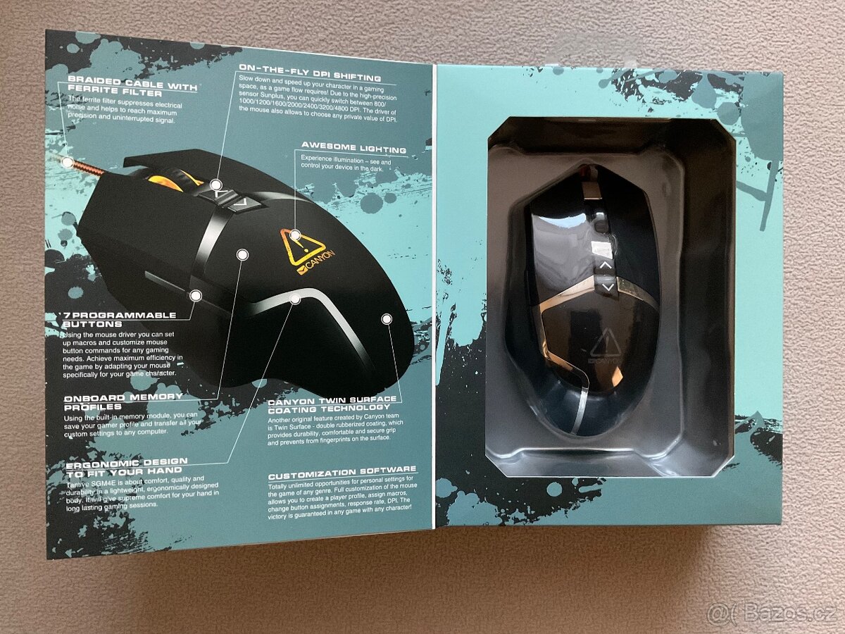 Nová herní myš Canyon Tantive (CND-SGM4E) – nerozbalená - 2