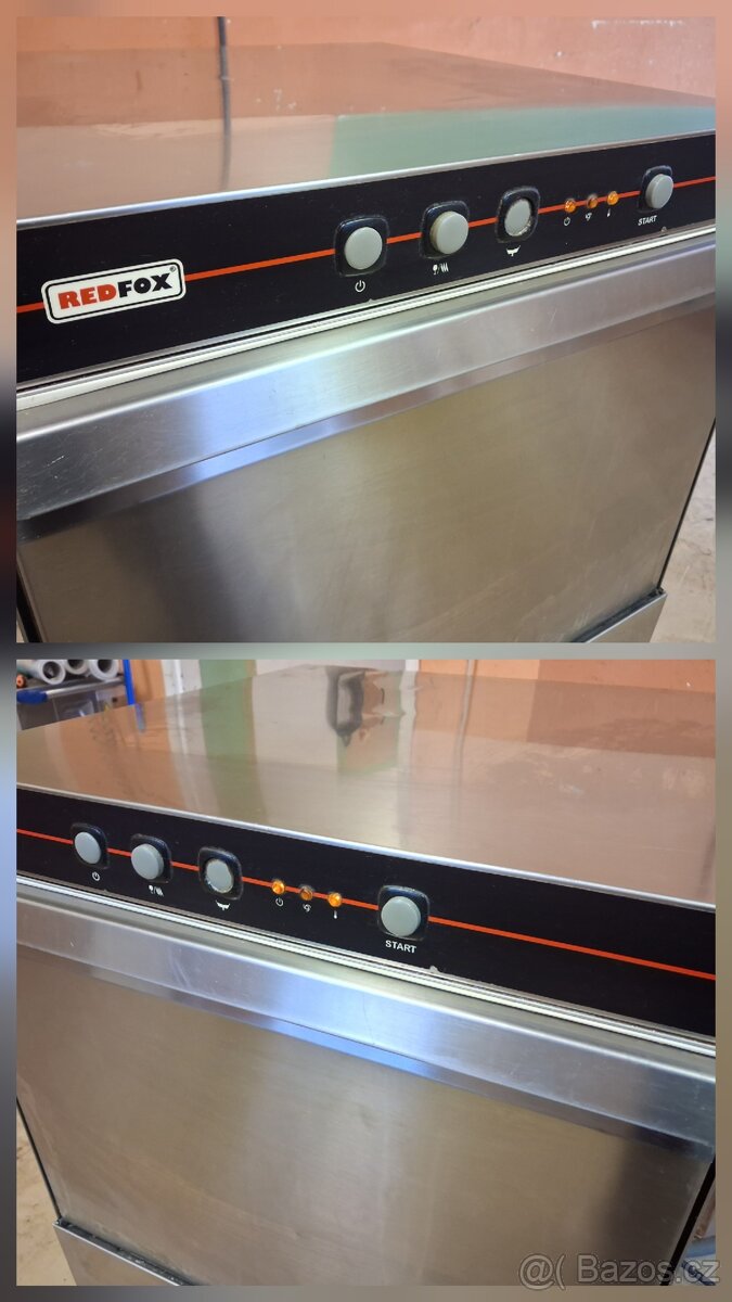 Gastro myčka RedFox QQ50TPL, koše 50x50 cm, spádová - 2