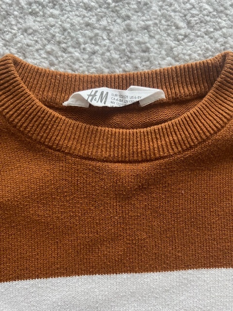 Chlapecký pruhovaný svetr, zn.H&M, vel.122/128 - 2