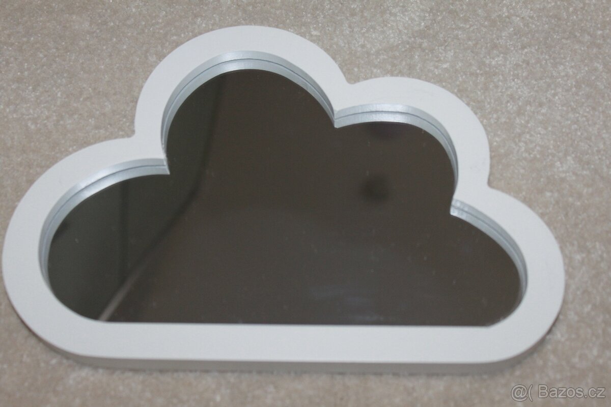 3x zrcadlové mráčky na zeď - 2