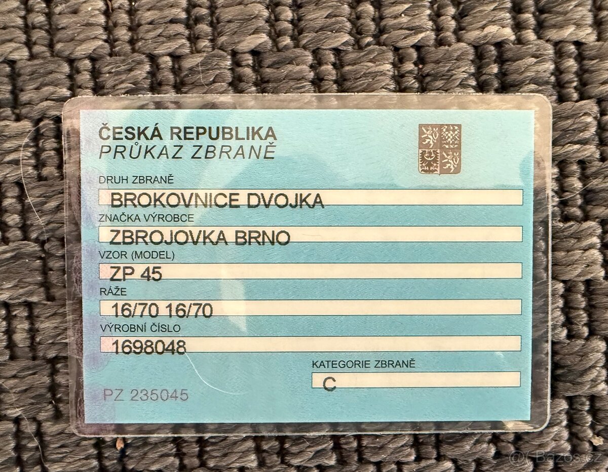 Brokovnice DVOJKA ZP45 16/70 - 2