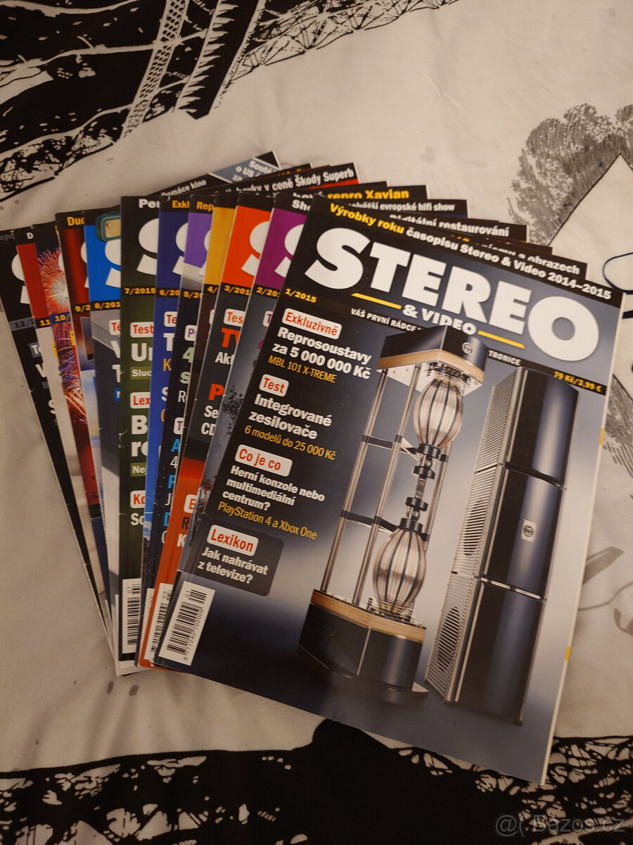 Časopisy Stereo & Video - komplet 2015, 2016 - 2