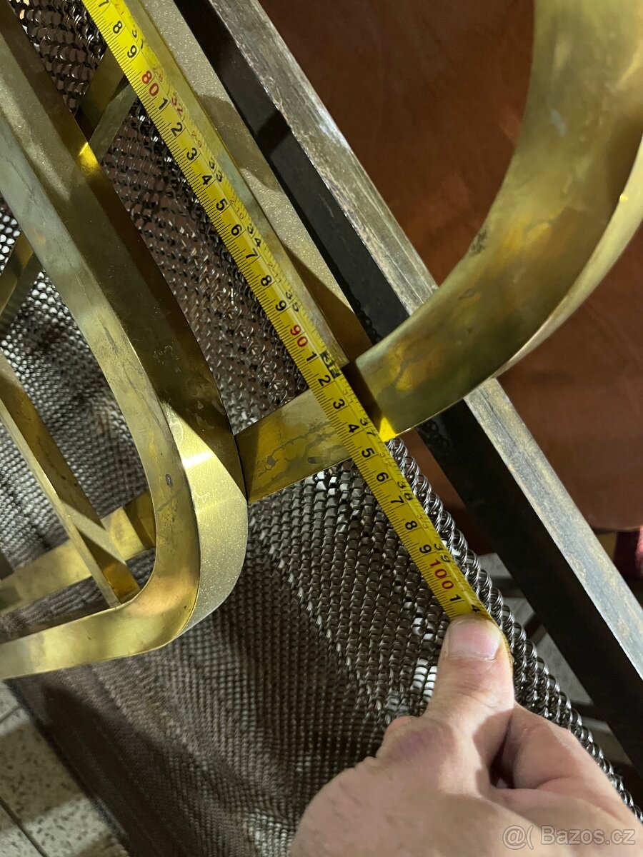 Starožitná mosazná prvorepubliková postel - 2