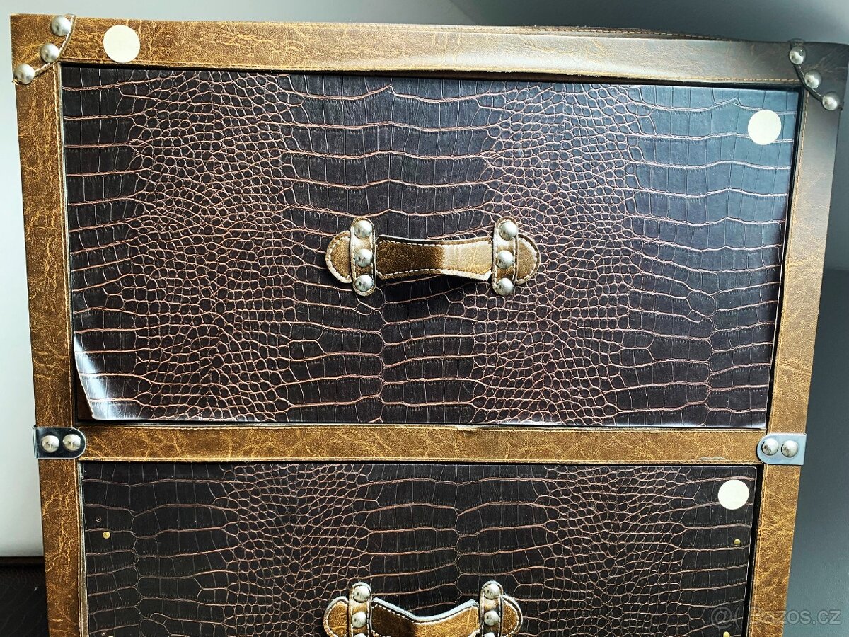 ŠUPLÍKOVÉ SKŘÍNĚ - IMITACE KŮŽE - 2