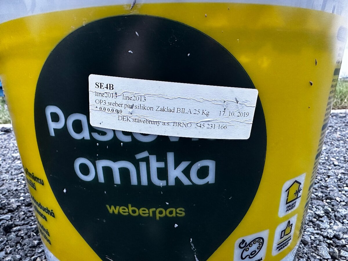 Pastovitá omítka Weber.pas - 2