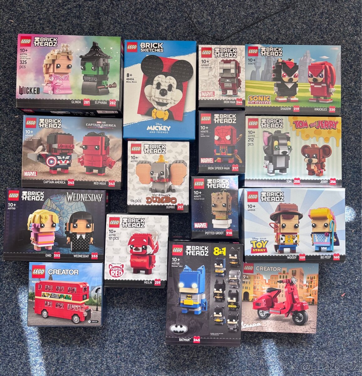 70 leg brickheadz k prodeji - 2
