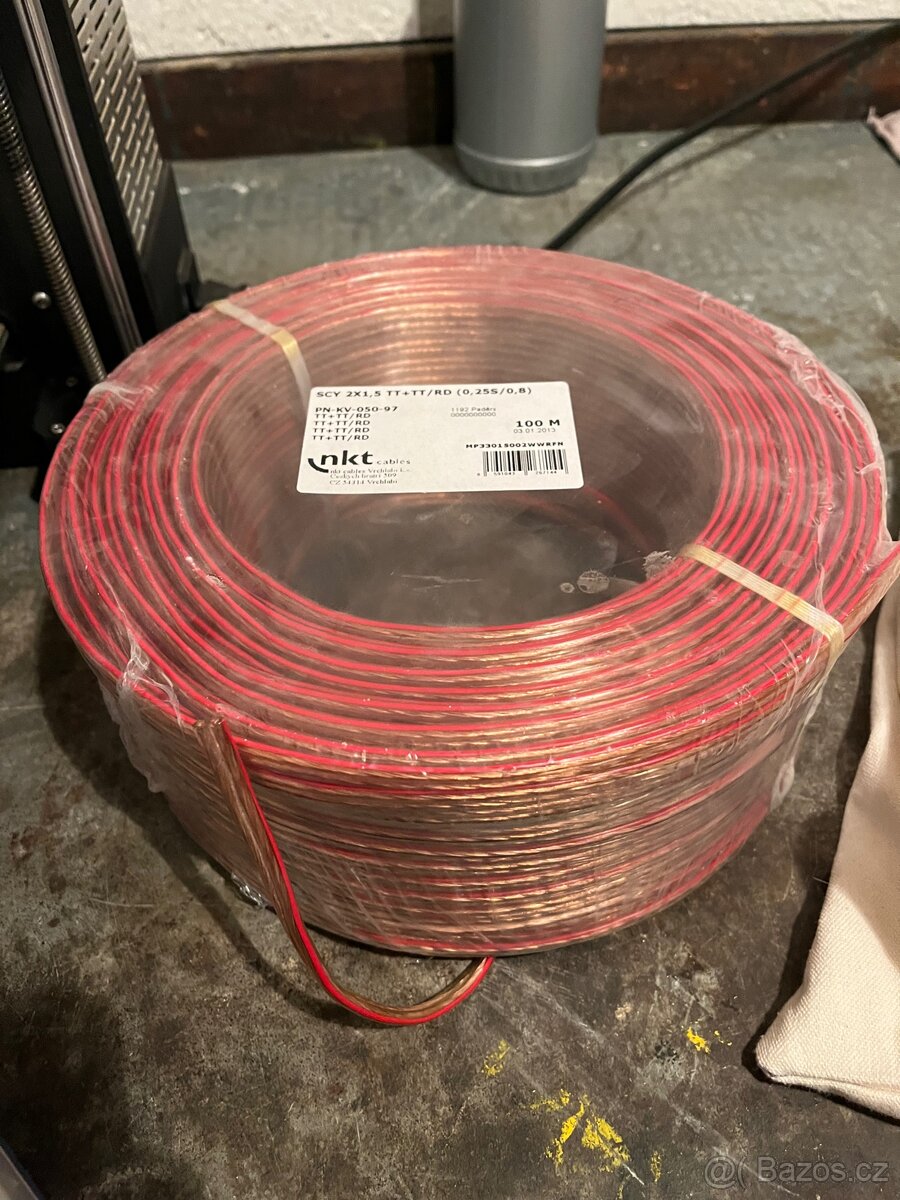 Kabel SCY 2x1,50 (0,25S/0,8), 100m civka - 2